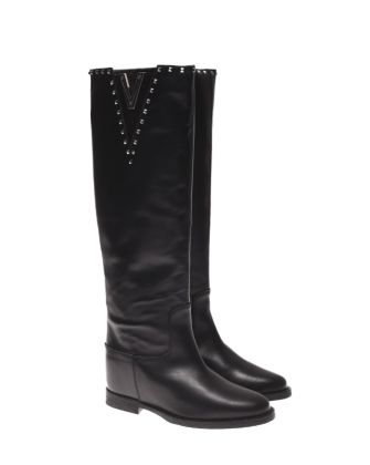 via roma 15 stivale spacco v soffietto borchie