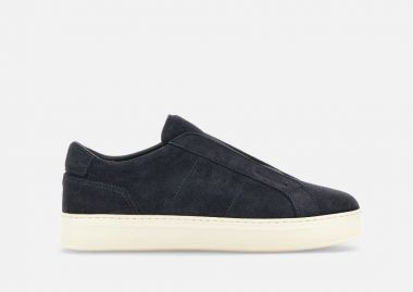Hogan slip on hogan h-tv in camoscio blu