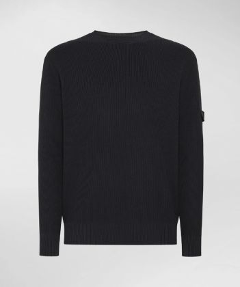 Peuterey maglia in cotone a costa inglese