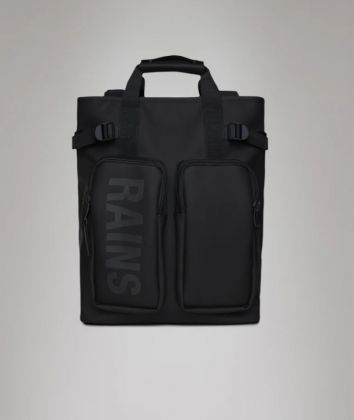 Rains la texel tote backpack è una borsa ibrida con tasca imbottita per laptop,