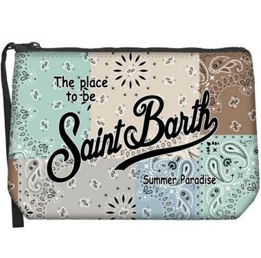Saint barth pochette in scuba bandana multi