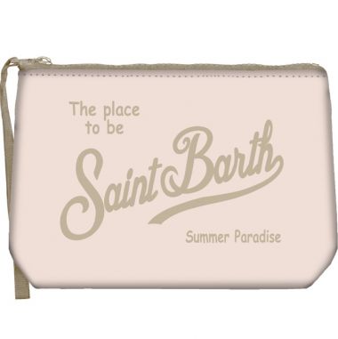 Saint barth pochette in scuba sabbia