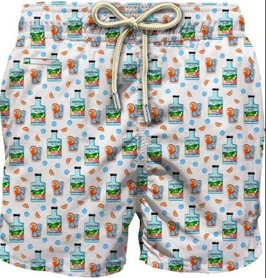 Saint barth costume boxer fondo bianco gin portofino