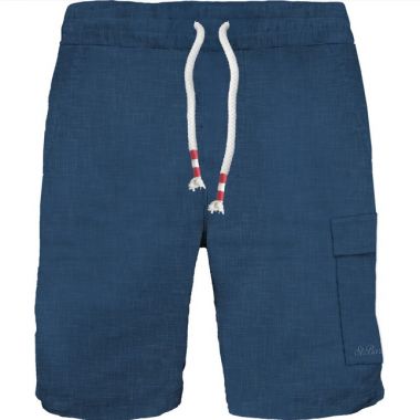 Saint barth bermuda lino blu