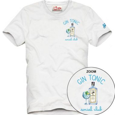 Saint barth t-shirt bianca gin tonic