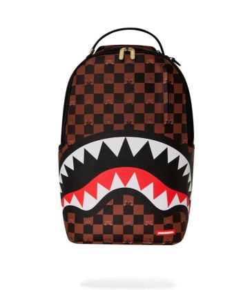 Sprayground check marrone nero con orsetti