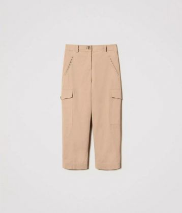 Twinset abbigliamento pantalone cargo con tasconi