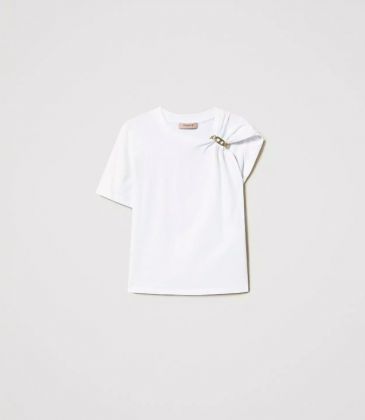 Twinset abbigliamento t-shirt con motivo catena