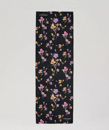 Twinset accessori kefia in tessuto con stampa oval t sfumati