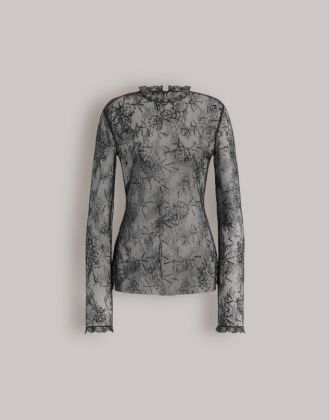 Alberta Ferretti pizzo con ricamo paillettes