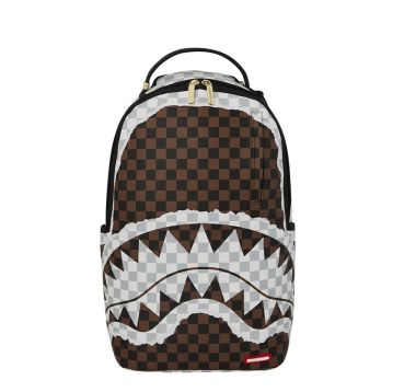 Sprayground cream brown tear check